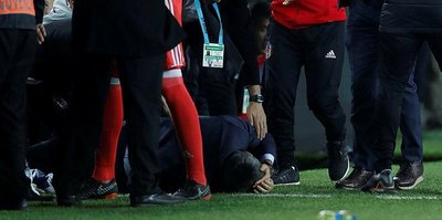 Şenol Güneş yere yığıldı!