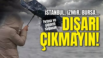 YAĞIŞ VE FIRTINA HAYATI FELÇ EDECEK | İstanbul, İzmir, Bursa... Dışarı çıkmayın! (29 Kasım hava durumu)