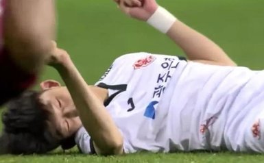 Güney Kore Ligi’nde korkutan olay! Boynu kırıldı...