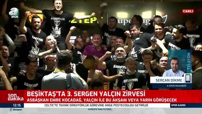 >Beşiktaş'ta 3. Sergen Yalçın zirvesi!