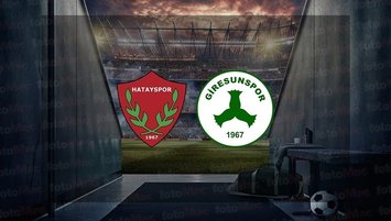 Hatayspor - Giresunspor | CANLI
