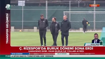 >Ç. Rizespor'da Okan Buruk dönemi sona erdi