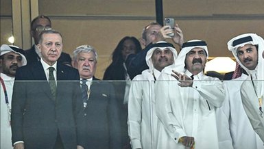 Başkan Recep Tayyip Erdoğan Arjantin - Fransa finalini tribünden izledi