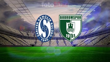 SMS Grup Sarıyerspor-Sipay Bodrum FK maçı detayları!