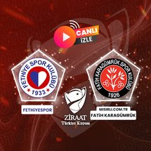 Fethiyespor-Mısırlı.com.tr Fatih Karagümrük maçı | CANLI İZLE