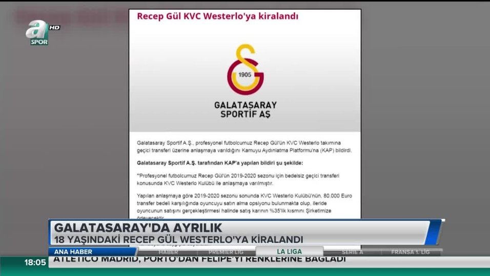 Galatasaray Da Ayrilik Recep Gul Videosunu Izle Fotomac Tv