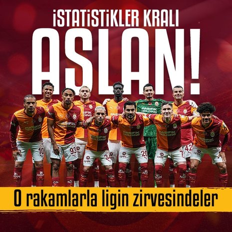 Galatasaray her alanda lider! O rakamlarla ligin zirvesindeler