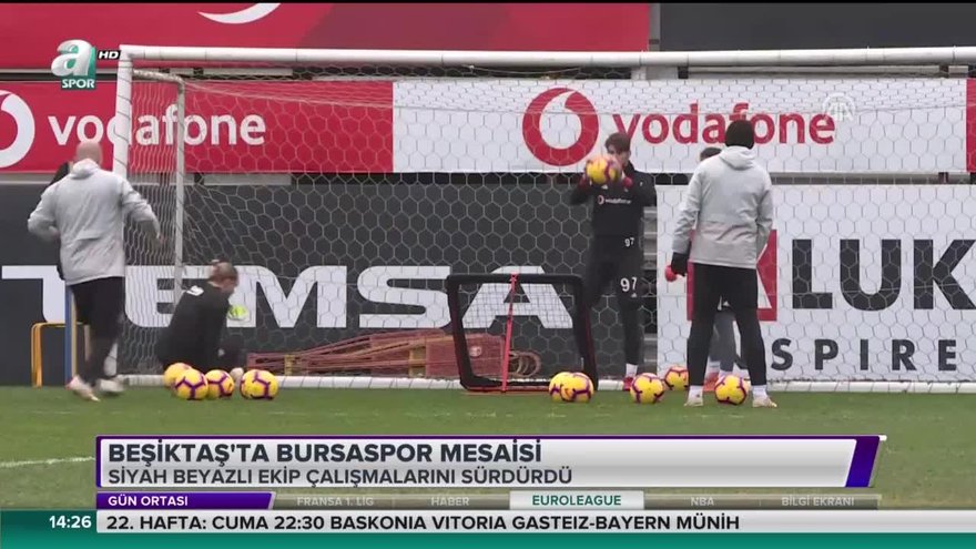 Beşiktaş'ta Bursaspor hazırlıkları sürdü videosunu izle