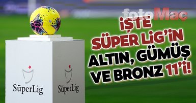 Veriler ortaya çıktı! İşte Süper Lig’de 2019/20 sezonunun altın, gümüş ve bronz 11’i