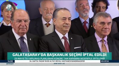 Son dakika spor haberi: Galatasaray'da başkanlık seçimi iptal edildi