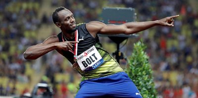 Bolt 10'un altında koştu
