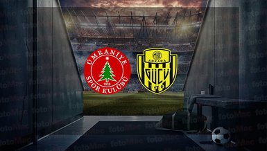 Ümraniyespor Ankaragücü maçı canlı anlatım