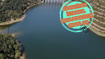 İstanbul baraj doluluk oranı İSKİ 17 HAZİRAN rakamları