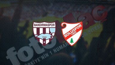 Bandırmaspor Boluspor maçı CANLI anlatım