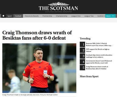 İskoçlardan Craig Thomson’a ağır ithamlar