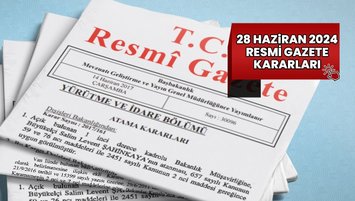 Resmi Gazete'de bugün 28 Haziran 2024