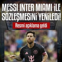 <p>MLS (Major League Soccer) ekibi Inter Miami, dünya futbolunun en büyük isimlerinden Arjantinli yıldızı Lionel Messi'nin sözleşmesinin uzatıldığını resmen açıkladı.</p>

<p>Kulübün sosyal medya hesaplarından yapılan paylaşımda, Paris Saint-Germain'den ayrılarak 2023'te katıldığı Inter Miami ile Arjantinli futbolcunun yeni bir sözleşme imzaladığı belirtildi. Mevcut kontratı bu yılın sonunda sona erecek olan Lionel Messi, bu anlaşmayla birlikte en az 3 sezon daha MLS ekibinin formasını terletecek.</p>

<p>Messi, geride kalan sezonda gösterdiği performansla MLS'te 2023/24 sezonunun en iyi oyuncusu seçilmiş ve aynı zamanda gol kralı unvanını da elde etmişti.</p>

<p>Inter Miami formasıyla çıktığı 82 maçta 71 gol atıp 37 asist kaydeden Messi, takımının kazandığı önemli başarılarda da başrol oynadı. Yıldız futbolcu, Inter Miami kariyerinde MLS Supporters' Shield ve Lig Kupası şampiyonlukları sevinci yaşadı.</p>

<p><blockquote class="twitter-tweet"><p lang="en" dir="ltr">HE'S HOME. <a href="https://t.co/AUMJJYR5pF">pic.twitter.com/AUMJJYR5pF</a></p>&amp;mdash; Inter Miami CF (@InterMiamiCF) <a href="https://twitter.com/InterMiamiCF/status/1981375410190327923?ref_src=twsrc%5Etfw">October 23, 2025</a></blockquote> <script async src="https://platform.twitter.com/widgets.js" charset="utf-8"></script></p>
