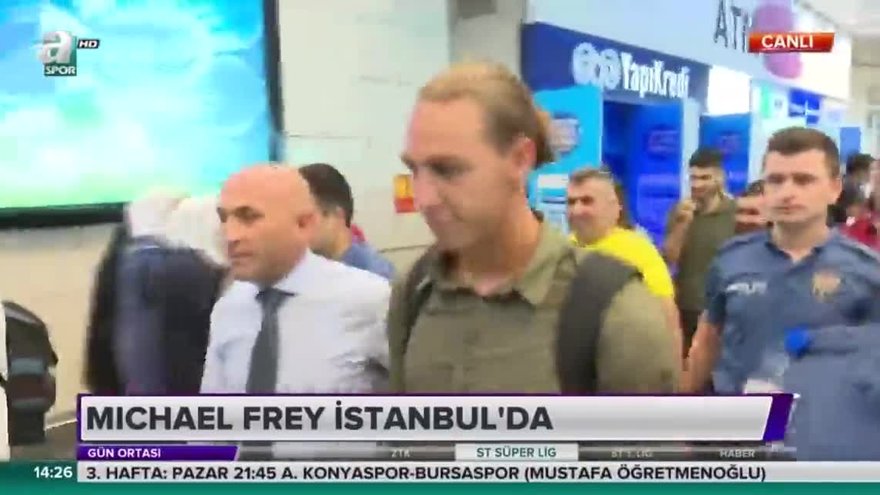 Fenerbahçe'nin yeni transferi Michael Frey İstanbul'da