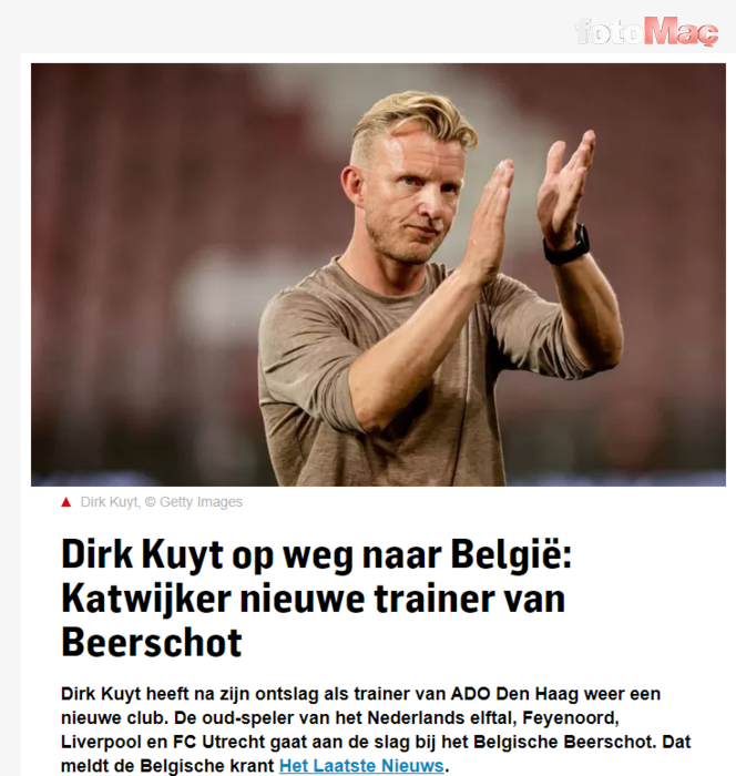 Dirk Kuyt teknik direktörlük kariyerini Belçika'da sürdürecek! İşte yeni takımı