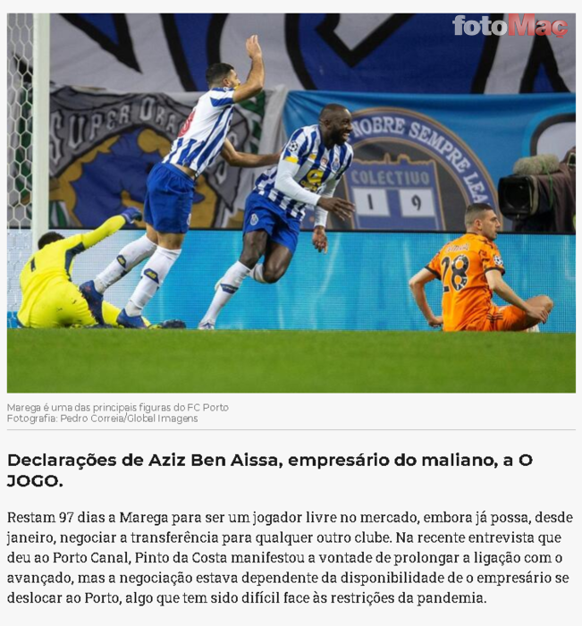 Son dakika spor haberleri: Moussa Marega'nın menajerinden transfer açıklaması! Fenerbahçe...