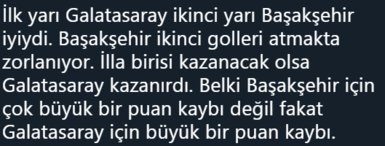 Başakşehir - Galatasaray maçına tepkiler!