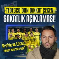 Tedesco'dan sakatlık açıklaması!