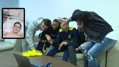 Depremzede Emir’e Fenerbahçe morali