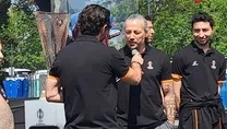 İlhan Mansız Avrupa Ligi Kupası’nı bando takımı eşliğinde getirdi!