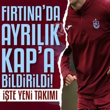 Trabzonspor'da ayrılık açıklandı!