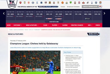 Dış basında G.Saray-Chelsea maçının yankıları