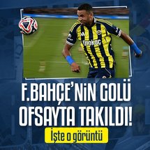 <p>UEFA Şampiyonlar Ligi 3. Ön Eleme Turu'nda Feyenoord'a konuk olan Fenerbahçe'de talihsiz bir an yaşandı. Dakika 19'da rakibi karşısında 1-0 geriye düşen sarı lacivertlilerin dakika 42'de En-Nesyri ile bulduğu beraberlik golü, ofsayt sebebiyle geçersiz sayıldı.</p>

<p>Faslı yıldızın golü öncesinde İrfan Can Kahveci'nin ofsaytta olması sebebi ile maçın hakemi Glenn Nyberg, iptal kararı verdi.</p>

<p><strong>İŞTE O ANLAR</strong></p>

<blockquote class="twitter-tweet">
<p dir="ltr">Önce kaleciye, sonra ofsayta takıldık. 👀 <a href="https://t.co/0avXVU4bMI" rel="nofollow">pic.twitter.com/0avXVU4bMI</a></p>
&mdash; S Sport (@ssporttr) <a href="https://twitter.com/ssporttr/status/1953180594034061382?ref_src=twsrc%5Etfw" rel="nofollow">August 6, 2025</a></blockquote>
<script async="" src="https://platform.twitter.com/widgets.js" charset="utf-8"></script>