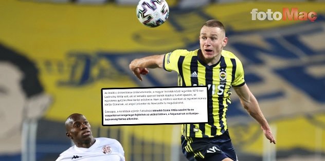 Son dakika Fenerbahçe spor haberi: Attila Szalai'nin babasından transfer sözleri!