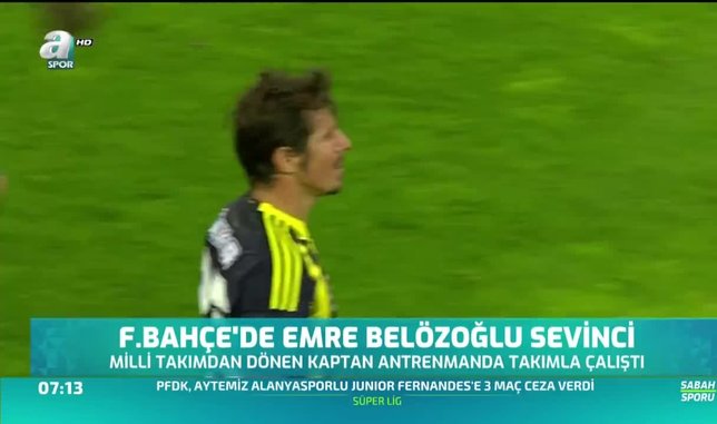 Fenerbahçe'de Emre Belözoğlu sevinci