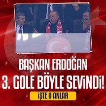 <p>Gürcistan karşısında Millilerimizin üçüncü golünden sonra, Cumhurbaşkanı Erdoğan ve Gürcistan Cumhurbaşkanı Mikheil Kavelaşvili'nin tepkisi sosyal medyada gündem oldu.</p>
<p><strong>İŞTE O ANLAR</strong></p>
<p><img alt="" data-pimg="https://iaaspr.tmgrup.com.tr/c49d46/0/0/0/0/0/0?u=https://iaspr.tmgrup.com.tr/2025/10/14/1760470440438.jpg&mw=1366" src="https://iaaspr.tmgrup.com.tr/8ec675/0/0/0/0/0/0?u=https://iaspr.tmgrup.com.tr/2025/10/14/1760470440438.jpg&mw=800" style="height:1353px; width:800px" title="1760470440438.jpg"></p>