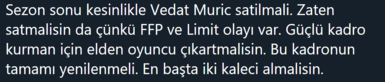 Fenerbahçe’nin yıldızı Vedat Muriç’e olay tepki! Satılsın