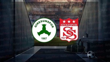Giresunspor - Sivasspor maçı CANLI