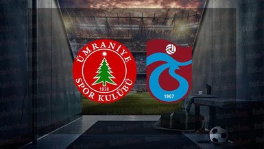 Ümraniyespor Trabzonspor - CANLI İZLE 📺 | Ümraniyespor - Trabzonspor maçı hangi kanalda? Saat kaçta?