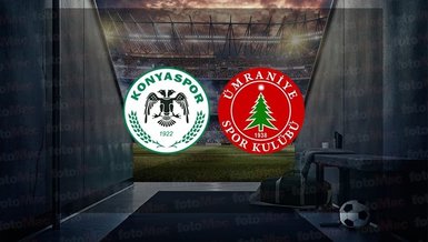 Konyaspor Ümraniyespor maçı CANLI