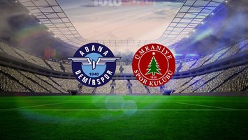 Adana Demirspor-Ümraniyespor maçı ayrıntıları!