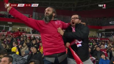 >Başkan Erdoğan gole böyle sevindi!