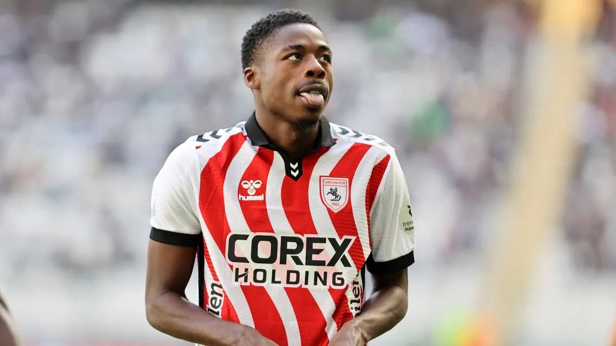 Samsunsporlu Anthony Musaba’nın aracı alev aldı!