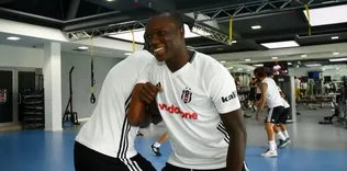 Aboubakar, Beşiktaş ile ilk antrenmanına çıktı