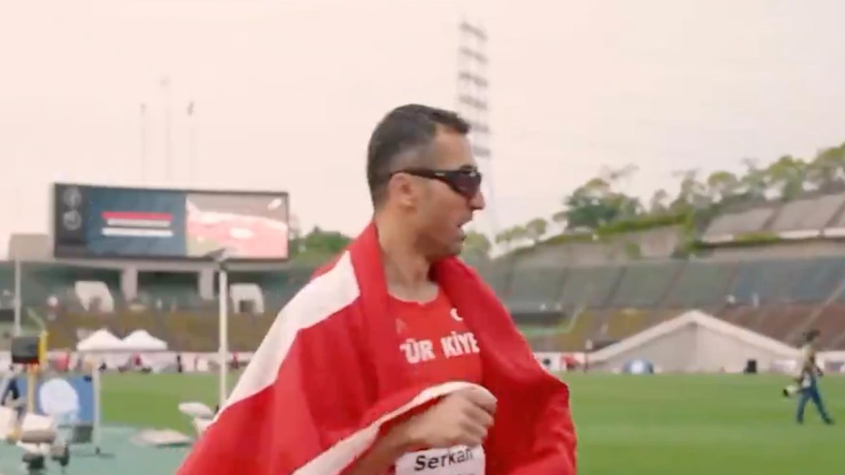 Görme engelli atlet Serkan Yıldırım dünya şampiyonu oldu