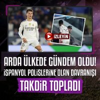 Arda'dan polis memurlarına anlamlı davranış!