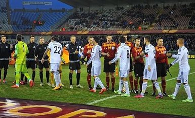 C.Brugge-Beşiktaş maçından kareler