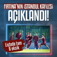 Trabzonspor'un kamp kadrosu açıklandı!