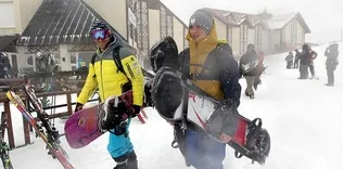 Erzurum’da kar engeli