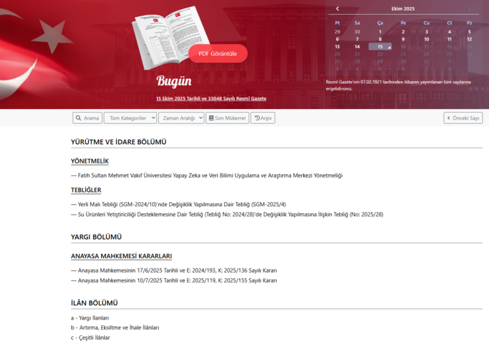 bugun-resmi-gazete-14-ekim-sali-2025-resmi-gazete-kararlari-1760506323757.png Resmi Gazete'de bugün | 15 Ekim 2025