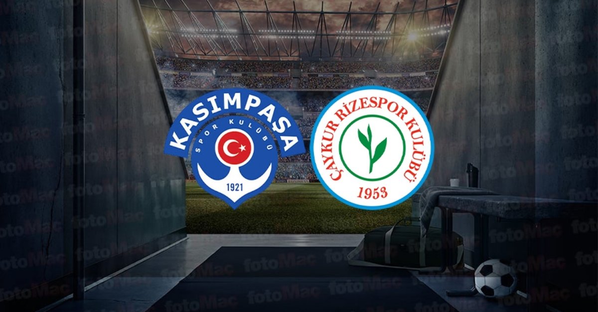 Kasımpaşa - Rizespor maçı ne zaman? Saat kaçta ve hangi kanalda canlı ...