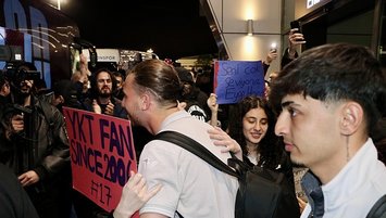 Trabzonspor U19 Takımı'na coşkulu karşılama